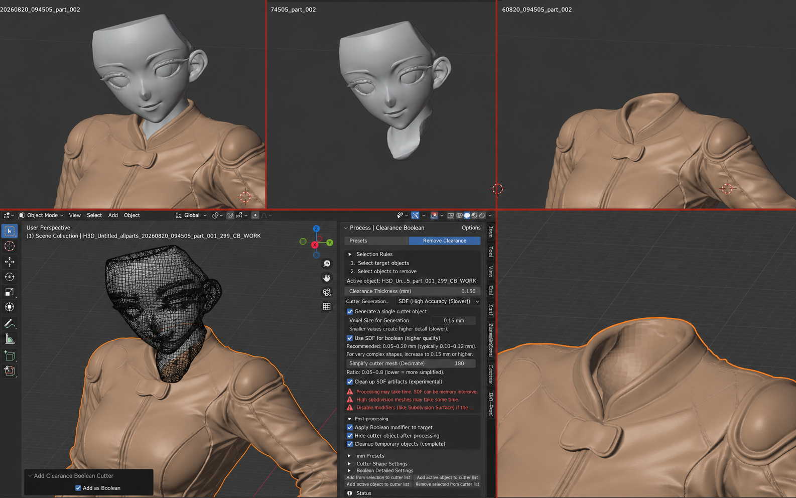 Clearance Boolean screenshot